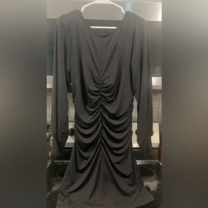 Black 19 Cooper Ruched Long-Sleeve Dress